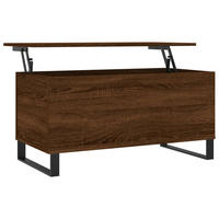 COUCHTISCH Braun Eichen-Optik 90x44,5x45 cm Holzwerkstoff - Braun, Holzwerkstoff (90/44.5/45cm) - furnicato