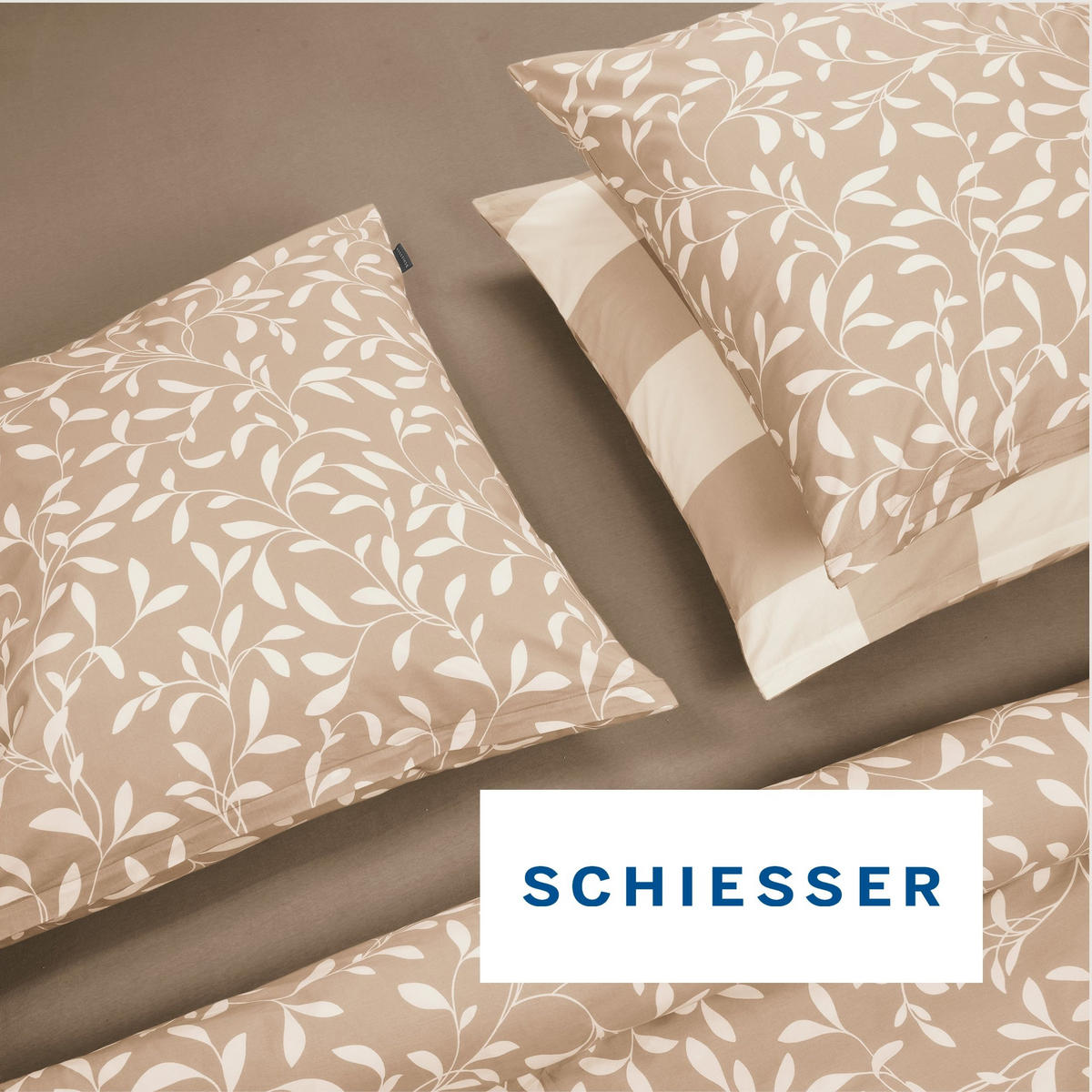 SPANNBETTLAKEN Jessi 100% Baumwolle 150x200 cm Braun - Braun, Textil (150/200cm) - SCHIESSER