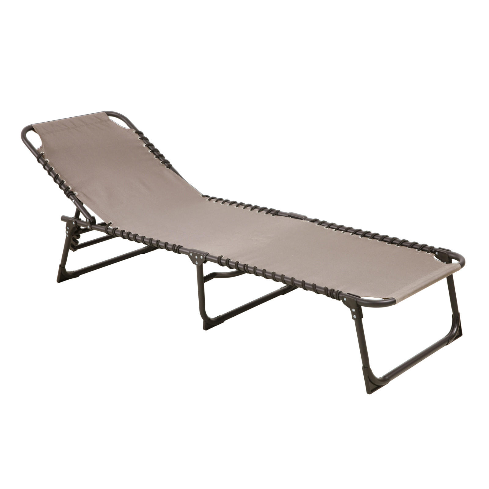 GARTENLIEGE 2er Set Beige - Beige, Metall (56/30/190cm) - SVITA