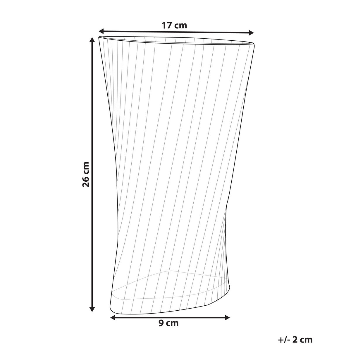 BLUMENVASE Glas grün Marpissa - Grün, Glas (26cm) - Beliani