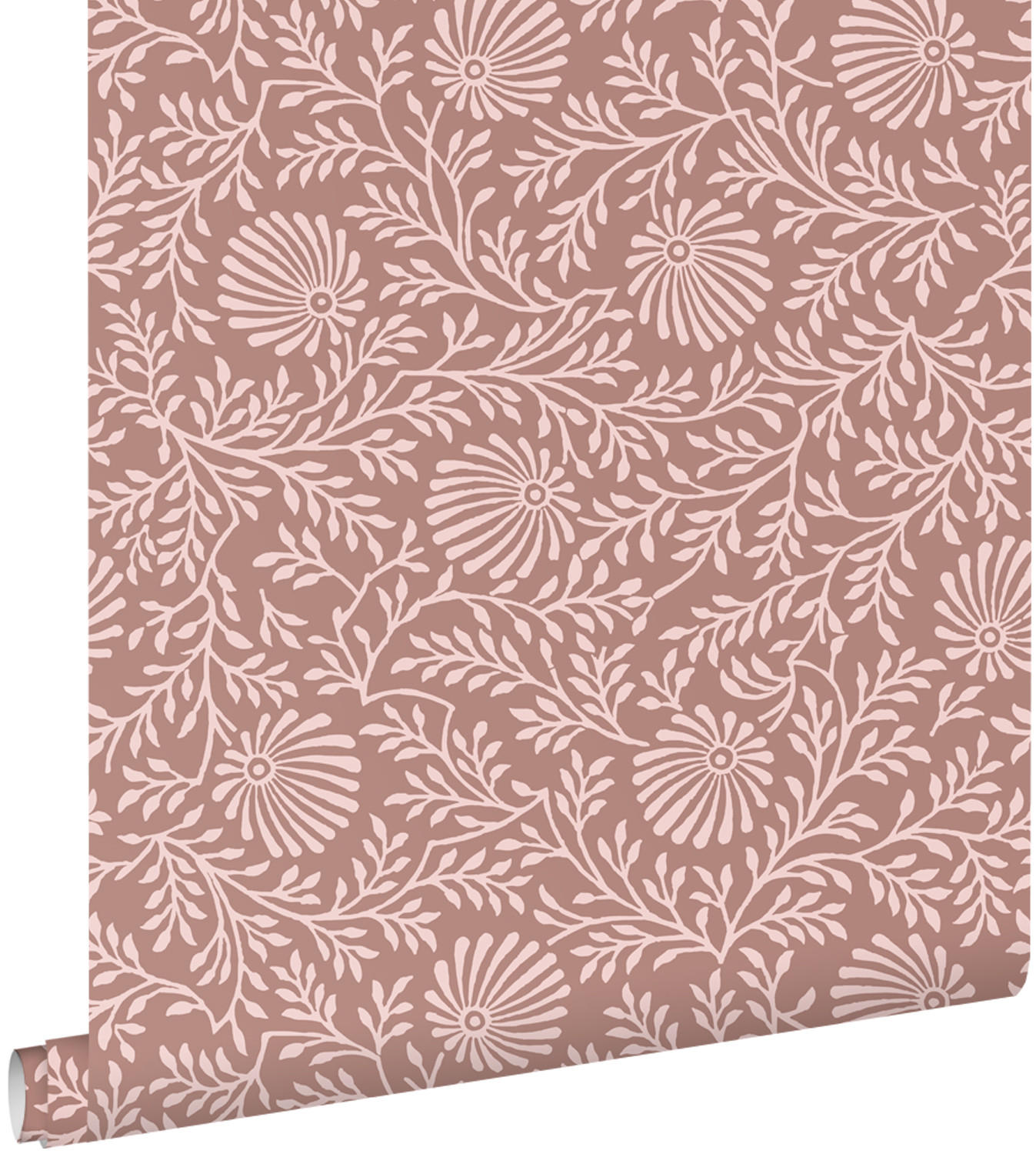 TAPETE Blumenmuster 50 x 900 cm - Pink, Papier (50/900cm) - ESTAhome