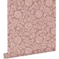 TAPETE Blumenmuster 50 x 900 cm - Pink, Papier (50/900cm) - ESTAhome