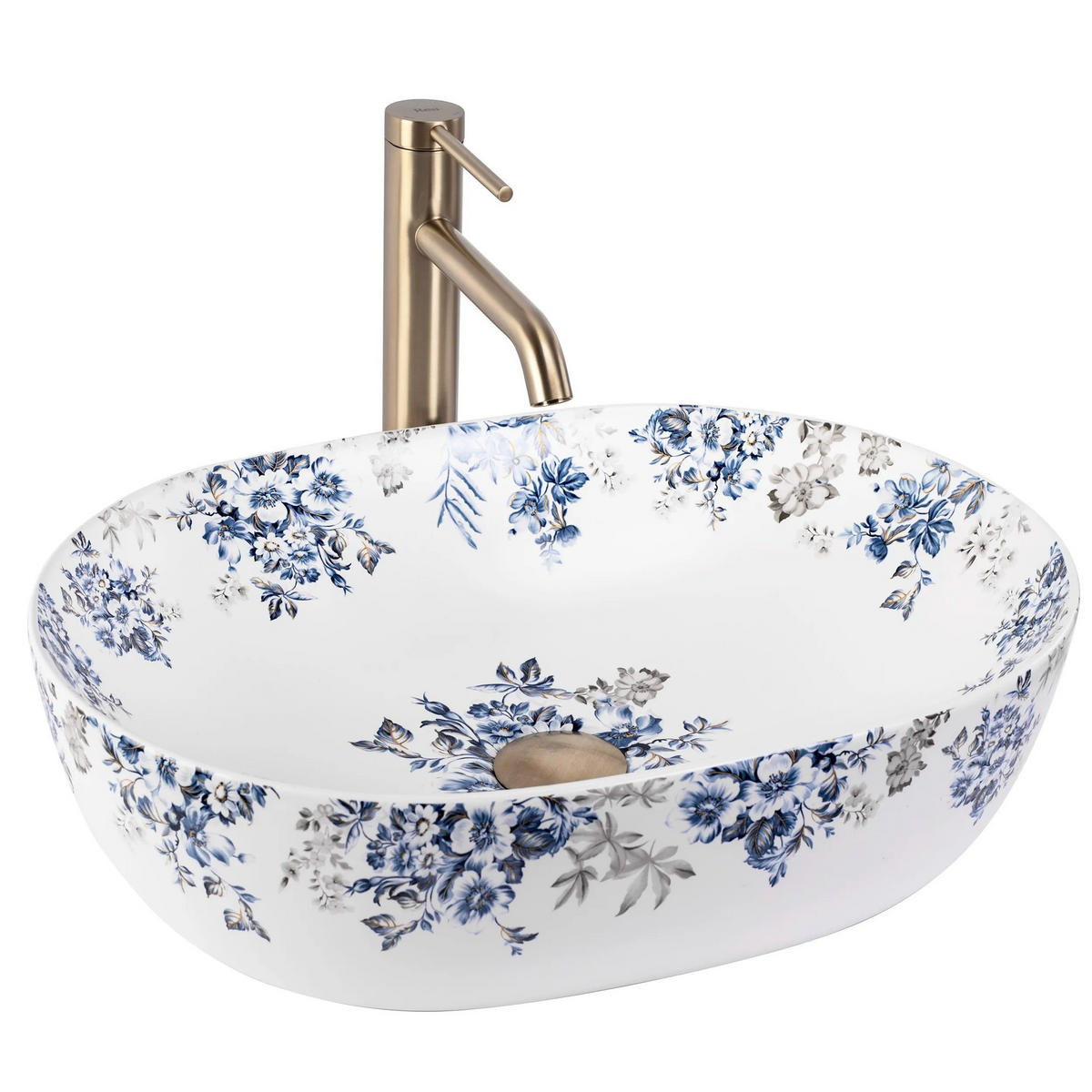 AUFSATZWASCHBECKEN Rea Veronica Mat - Weiß, Keramik (35/13.5/48.5cm) - REA
