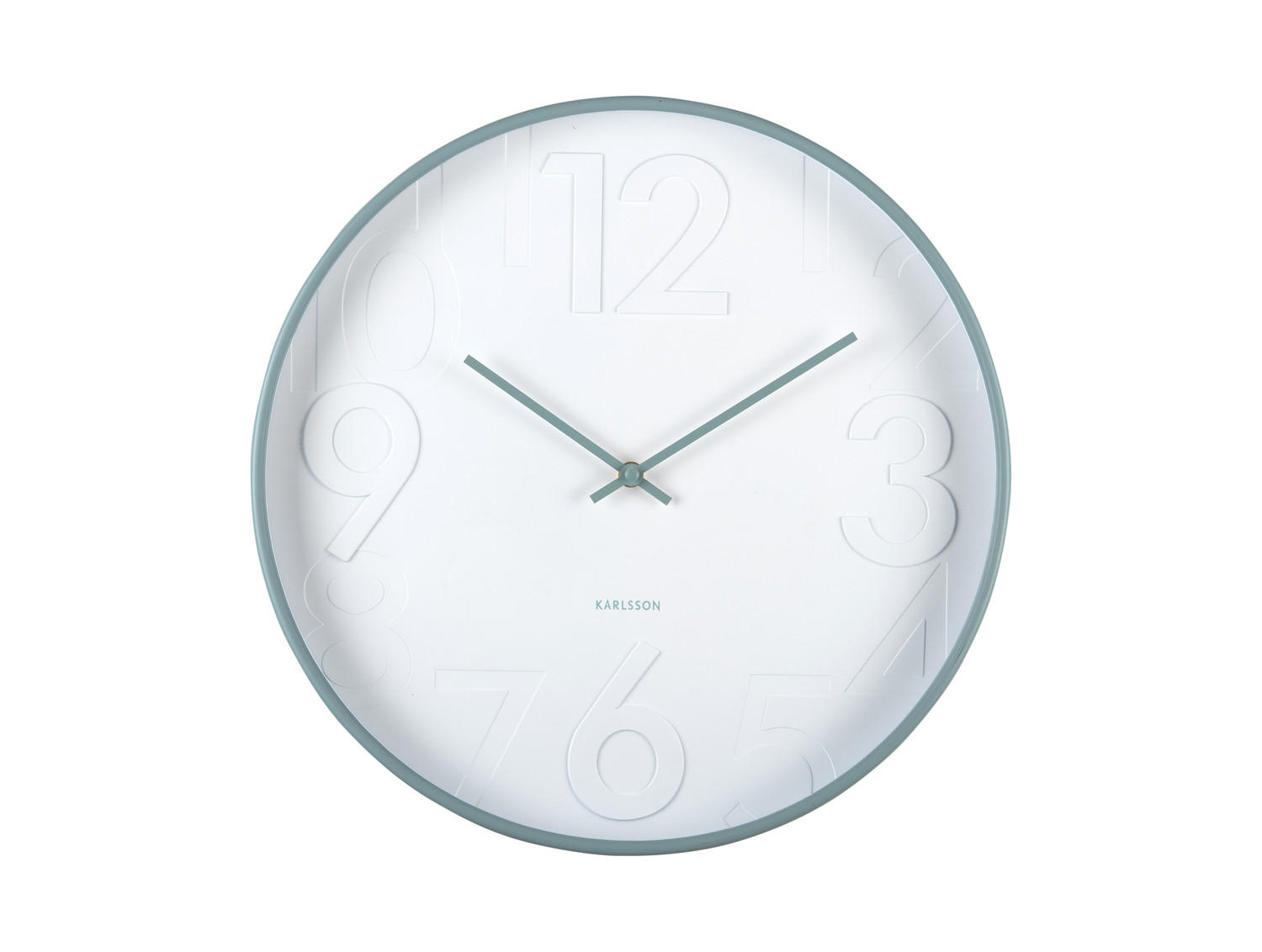 WANDUHR Ayuno Ø40 cm - Blau, Kunststoff (40/5/40cm) - Karlsson