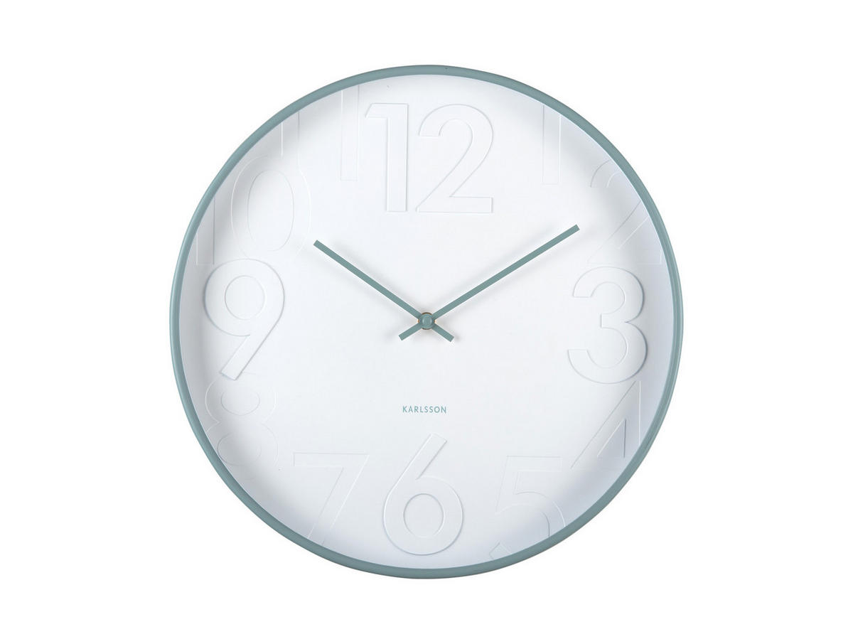WANDUHR Ayuno Ø40 cm - Blau, Kunststoff (40/5/40cm) - Karlsson