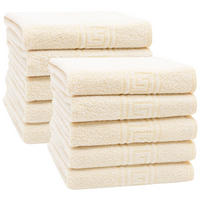 HANDTÜCHER, 10er-Set, 50x100 cm, 80% Baumwolle, 20% Polyester, Gelb - Gelb, Naturmaterialien (50/100cm) - Zollner