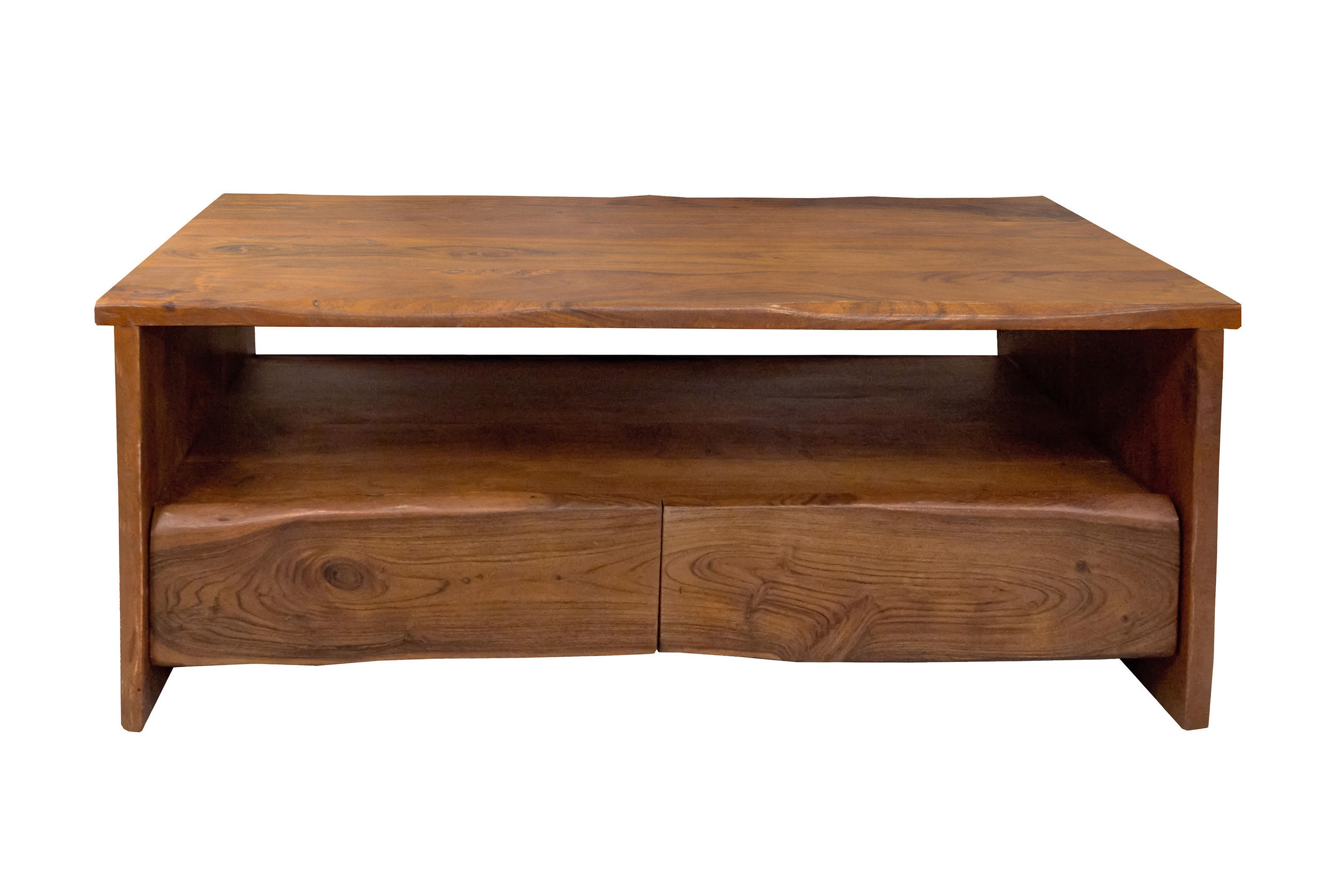 COUCHTISCH Akazie nuss DAHLIA 110 cm - Nussbaumfarben/Braun, Akazienholz/Holz (60/110/45cm) - SAM