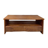 COUCHTISCH Akazie nuss DAHLIA 110 cm - Nussbaumfarben/Braun, Akazienholz/Holz (60/110/45cm) - SAM