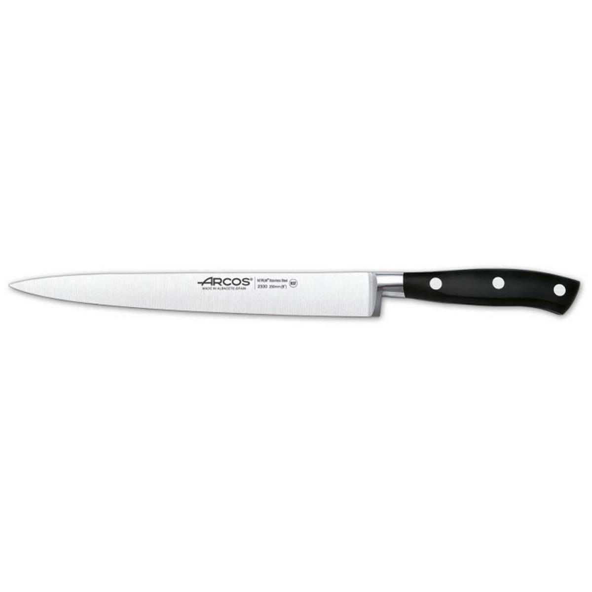 FISCHFILETIERMESSER Silber 30/2/30 cm 233000 - Silberfarben, Metall (30cm) - ARCOS
