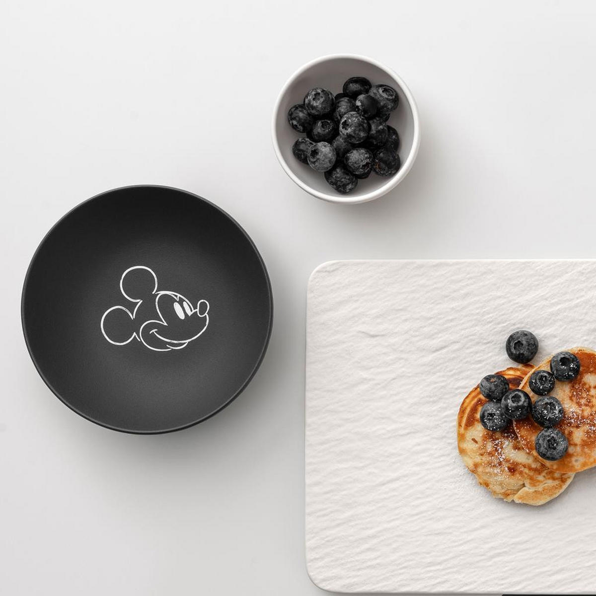 DESSERTSCHALEN Manufacture Rock - Mickey Mouse schwarz ø 13,2 cm 6er Set - Schwarz, Keramik (13.2cm) - Villeroy & Boch