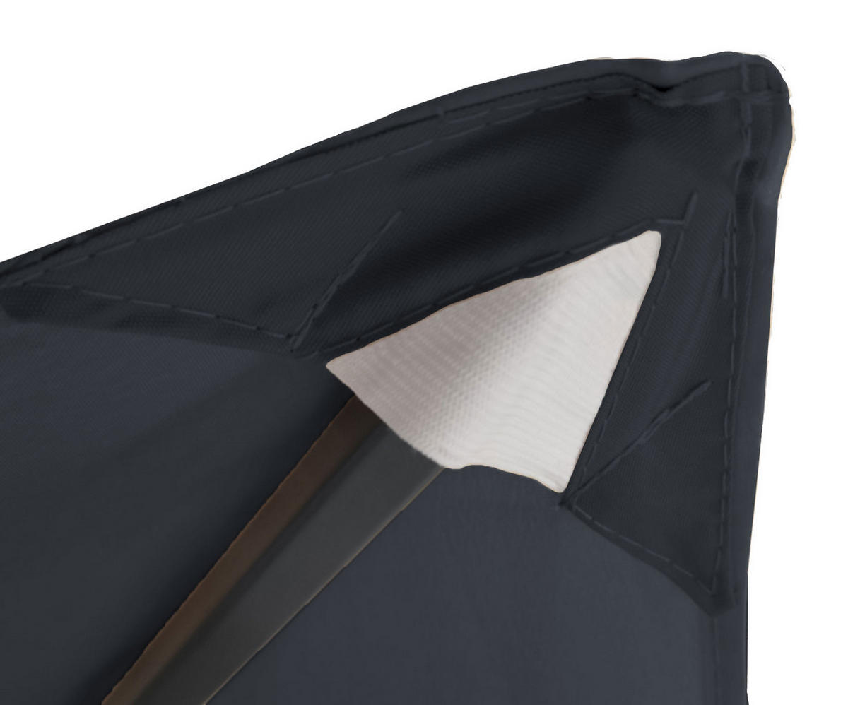 ERSATZDACH Pavillon 3x3 m Grau - Grau, Textil (297/1/297cm) - QUICK STAR