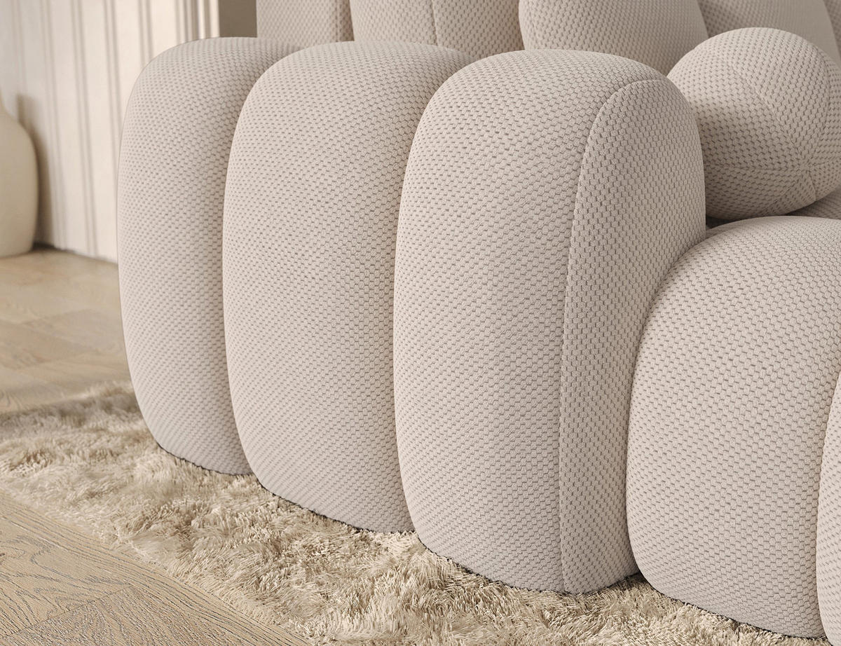 ECKSOFA COVELION L-Form – Schlaffunktion, Bettkasten, Wellenfederung, HR-Kaltschaum, inkl. Kissen, moderner Wohnkomfort - Beige, Kunststoff (260/167cm) - Wohnideebilder