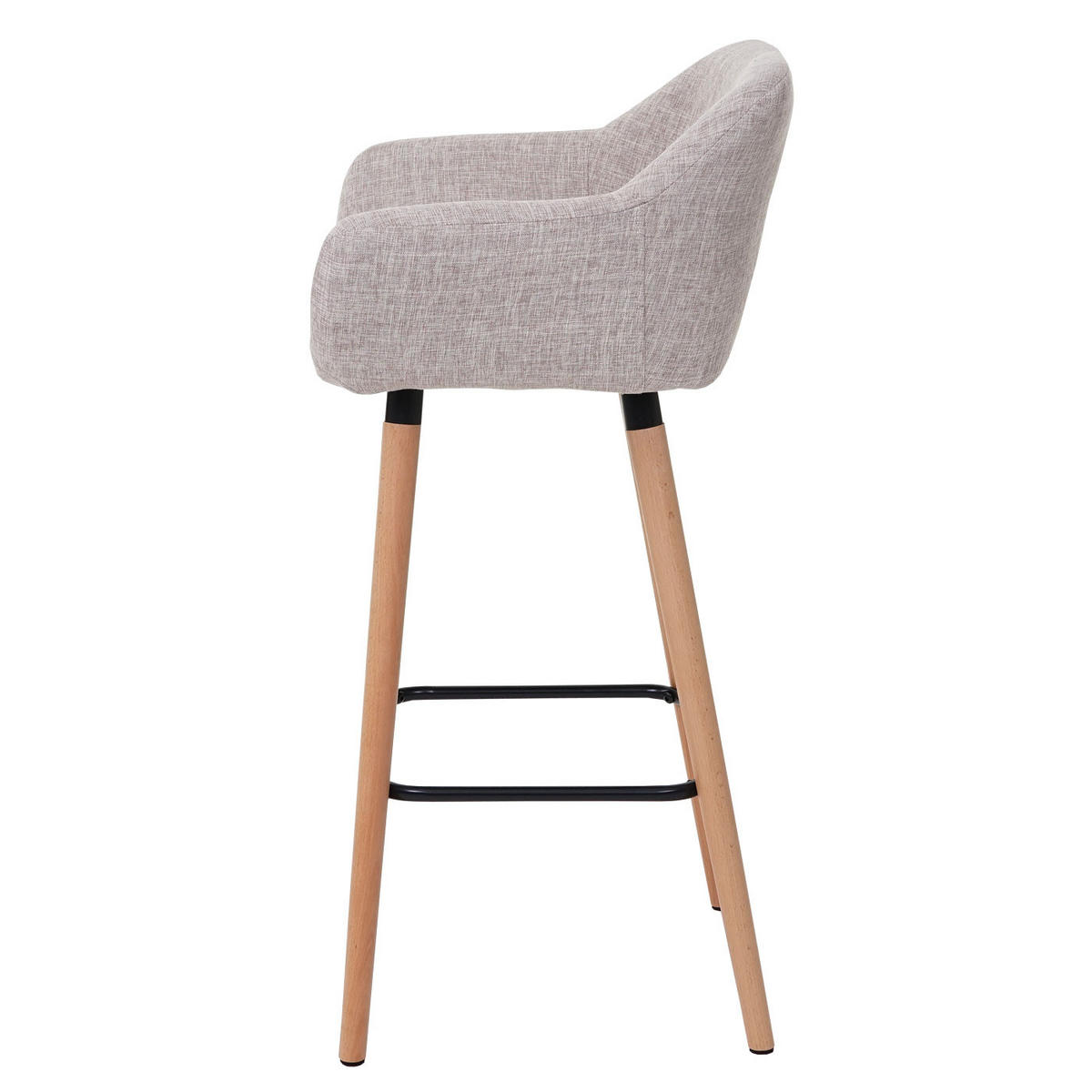 BARHOCKER Beige - Beige, Textil (53/99/45cm) - MCW