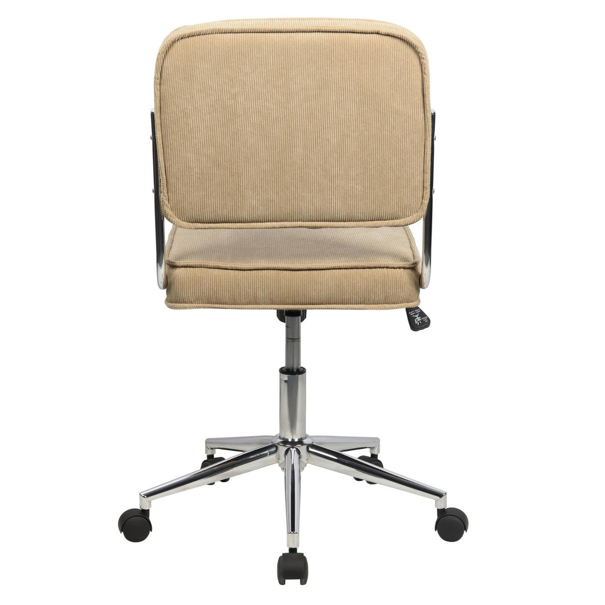 BÜROSTUHL Liv Schreibtischstuhl höhenverstellbar mit Rollen Taupe - Beige, Textil (48/94/47cm) - SVITA
