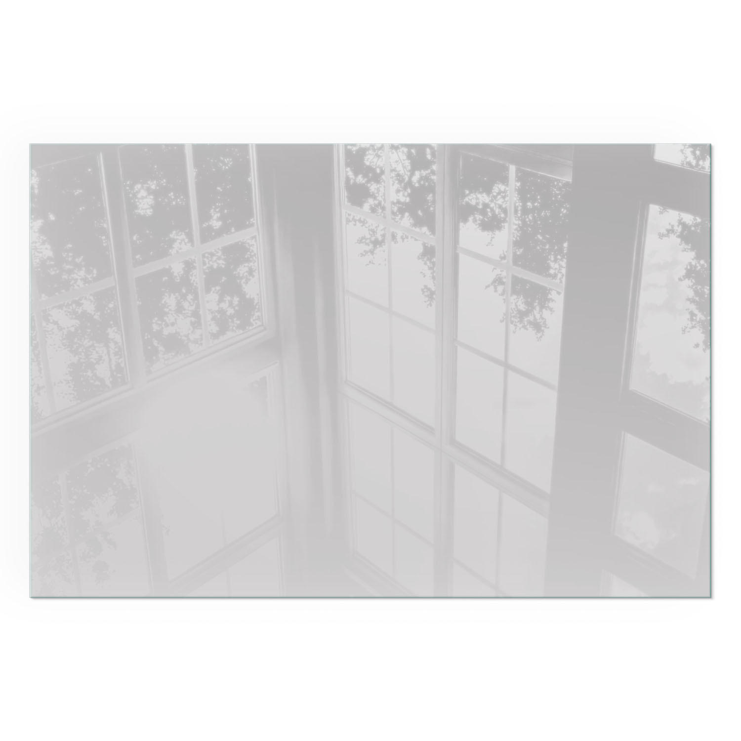 GLASPLATTE für Kamin 60x40 cm - Grau, Glas (60/40/0.4cm) - TULUP