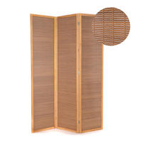 RAUMTEILER Alara 3-tlg. Bambus - Braun, Holz (120/170/2cm) - CREEDWOOD