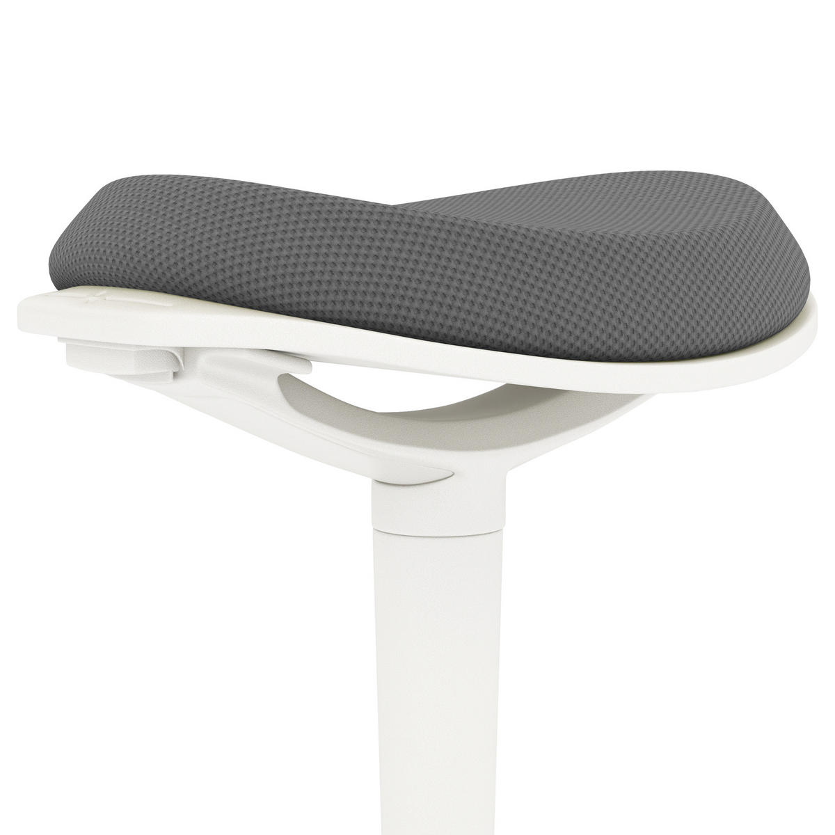 SITZHOCKER, ergonomischer, Mesh, Grau - Grau, Kunststoff (35.5/71.5/42.5cm) - HOMCOM