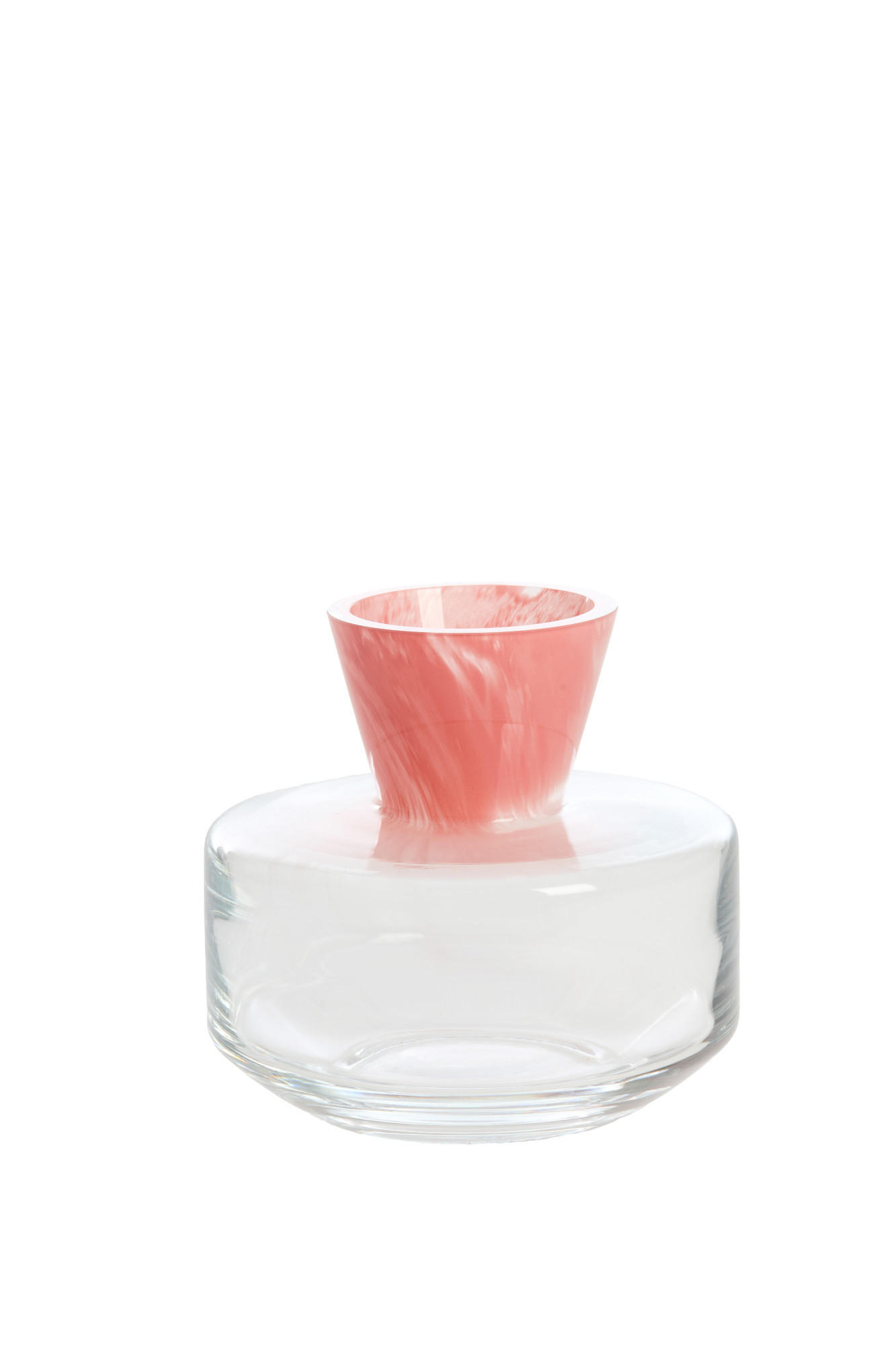 VASE Varela Rosa Ø21/20 cm - Pink, Glas (21/20cm) - Light & Living