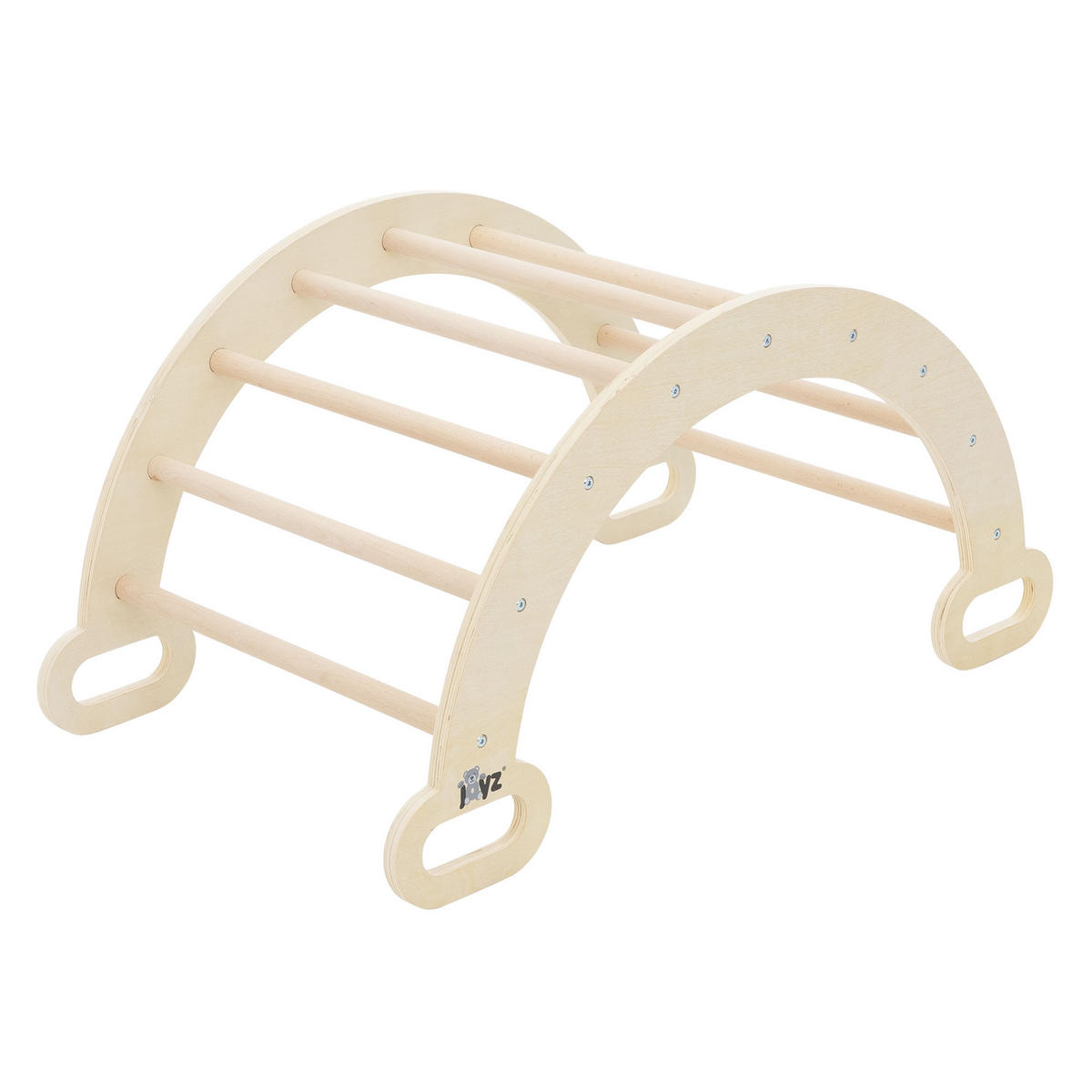 KINDER-KLETTERGERÜST - Braun, Holz (52/45.5/89cm) - Joyz