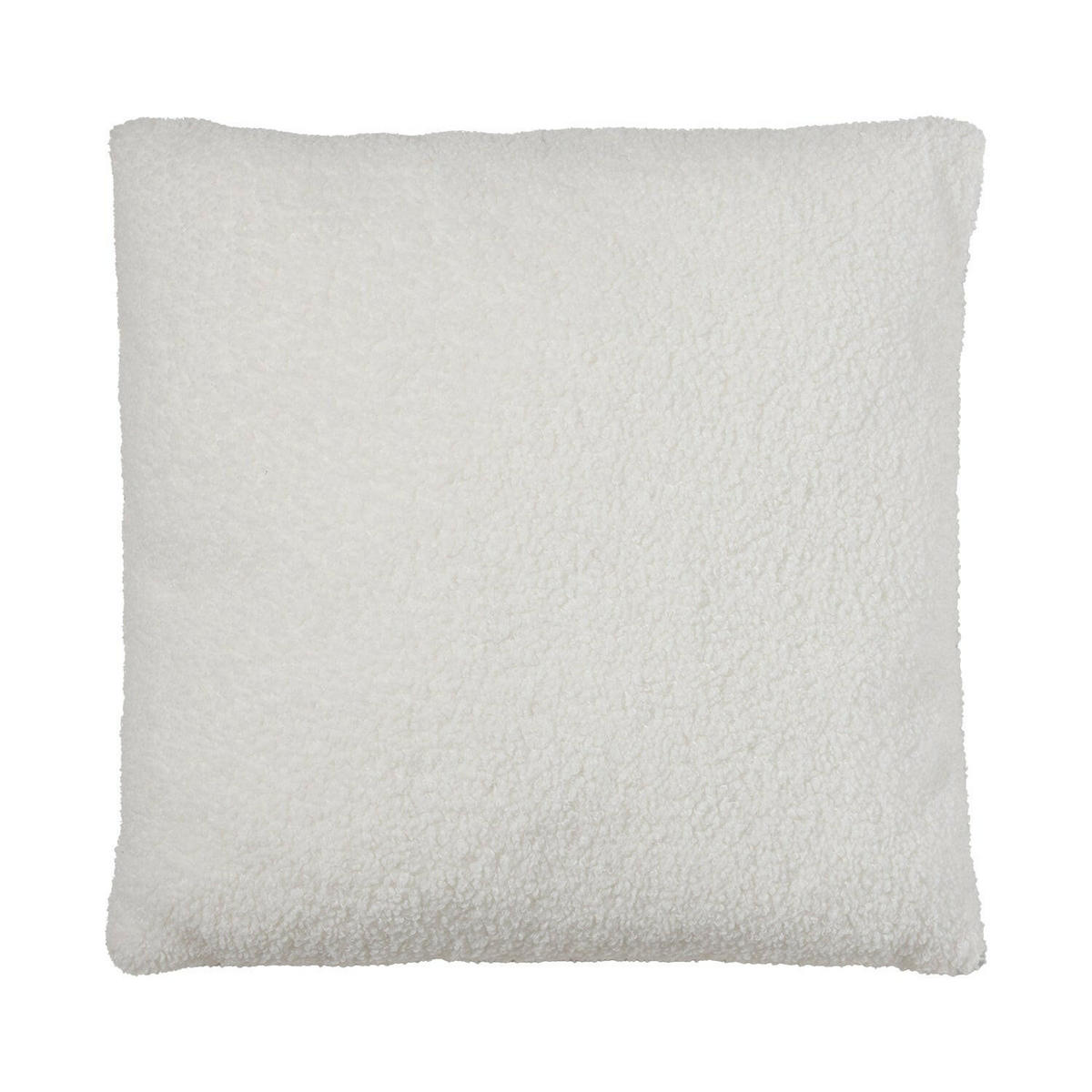 FELLKISSEN, Bouclé Teddy Zierkissen Natur Flauschkissen Dekokissen 40x40cm - Naturfarben, Textil (40/40cm) - nordic coast company