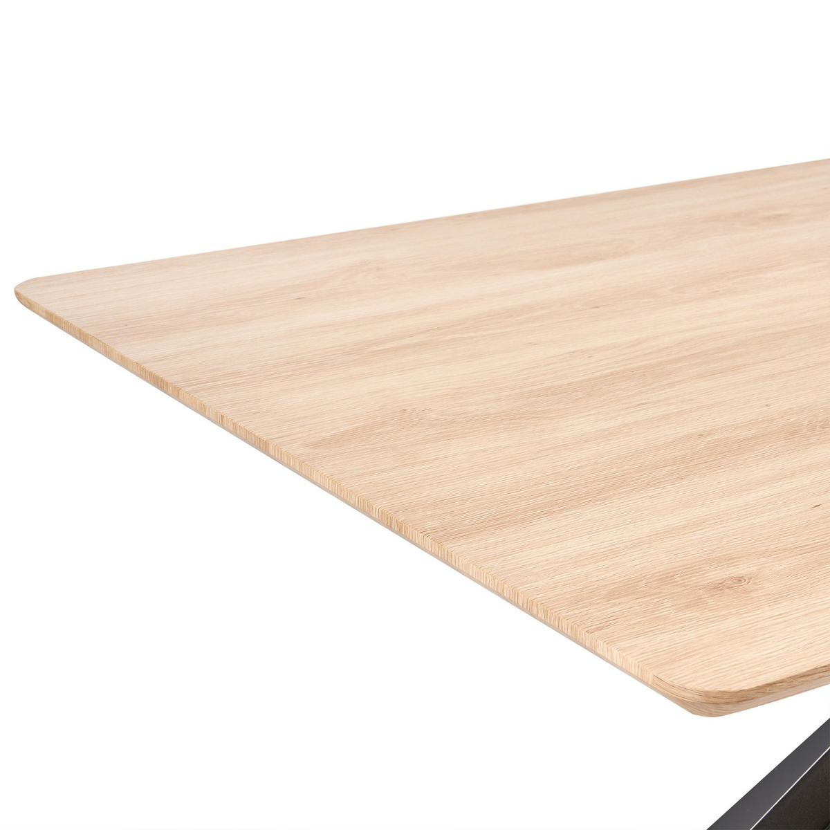 JÍDELNÍ STŮL 140/80/75 cm Světle hnědý, Černý Obdélníkový Spectra - světle hnědá, kompozitní dřevo (140/90/76cm) - Beliani