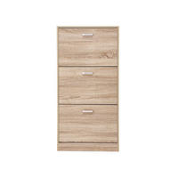 SCHUHSCHRANK SCHUHKOMMODE - Eiche San Remo, Holzwerkstoff (60/120/24cm) - Hansiro