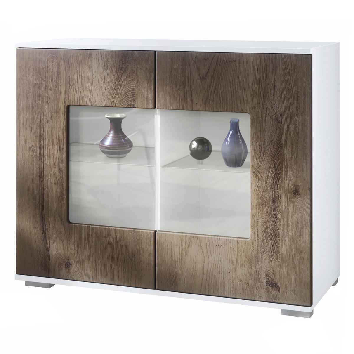 KOMMODE Grömitz Eiche Ribbeck - Alteiche, Holzwerkstoff (92.5/75.5/35cm) - Vladon