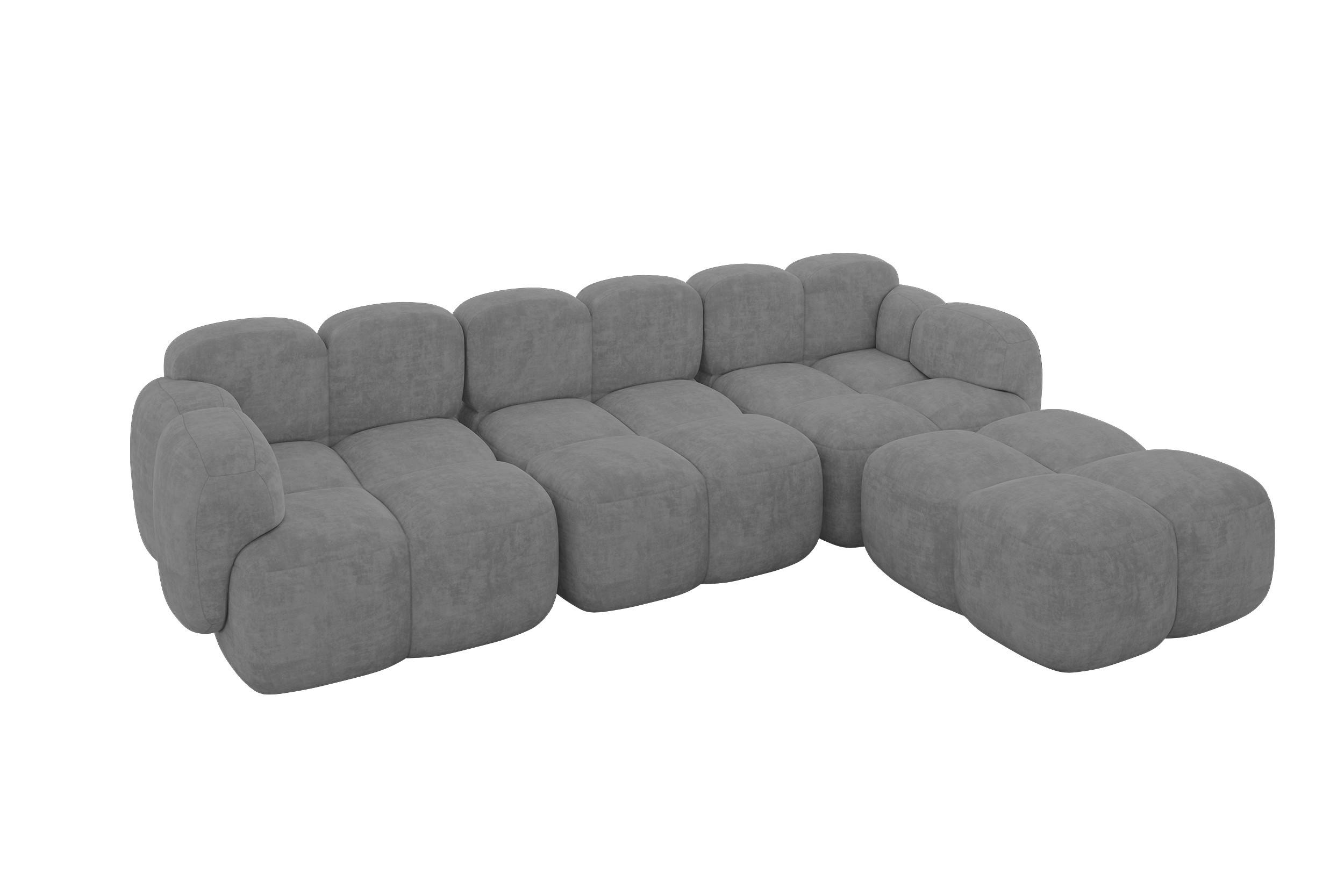 Altdecor Ecksofa Grau 302x205 cm