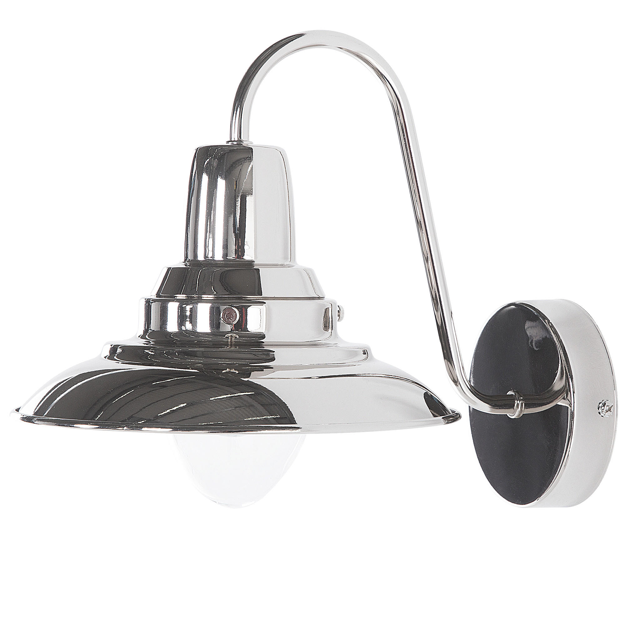 WANDLEUCHTE Luza 20/20/21 cm - Silberfarben, Metall (20/21/20cm) - Beliani