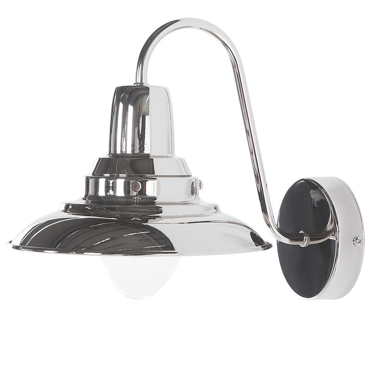 WANDLEUCHTE Luza 20/20/21 cm - Silberfarben, Metall (20/21/20cm) - Beliani