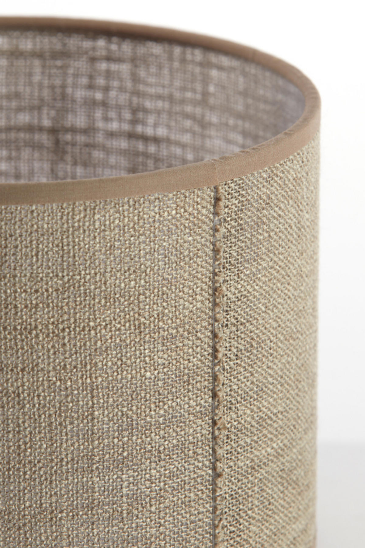 LAMPENSCHIRM Caden Braun Ø20/15 cm - Braun, Textil (20/20/15cm) - Light & Living