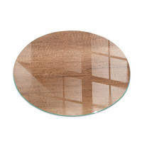 GLASPLATTE für Kamin Ø 100 cm Braun - Braun, Glas (100/100/0.4cm) - ArtPrintCave