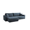 ECKSOFA Armari Mit Schlaffunktion - Blau, Holzwerkstoff/Textil (277/154cm) - Fun Möbel
