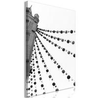 KUNSTDRUCK Schwarz-Weiß 60/90 cm - Schwarz, Textil (60/90cm) - KUNSTLOFT
