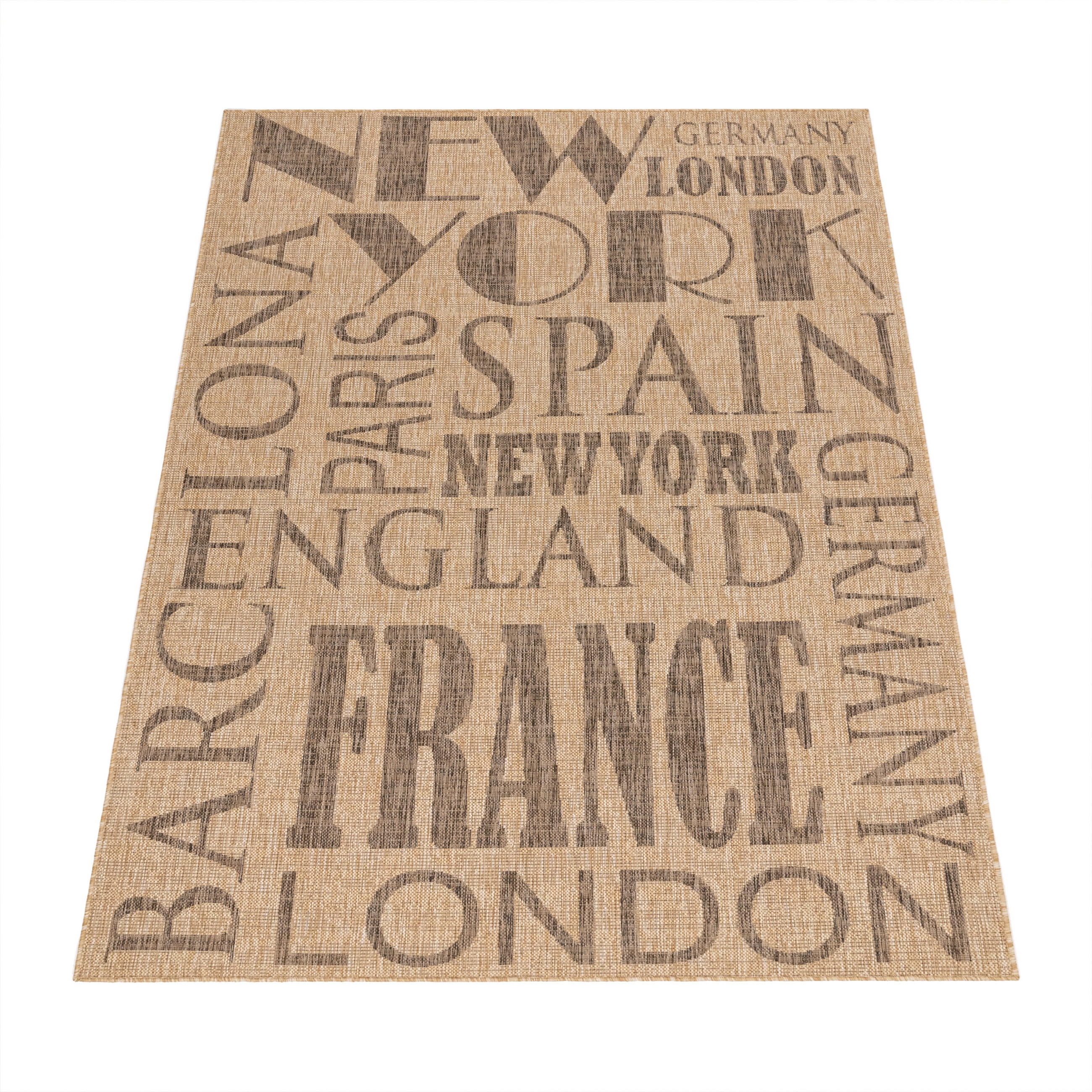 OUTDOORTEPPICH 160/220 cm Kitchen 381 - Beige, Textil (160/220cm) - Paco Home