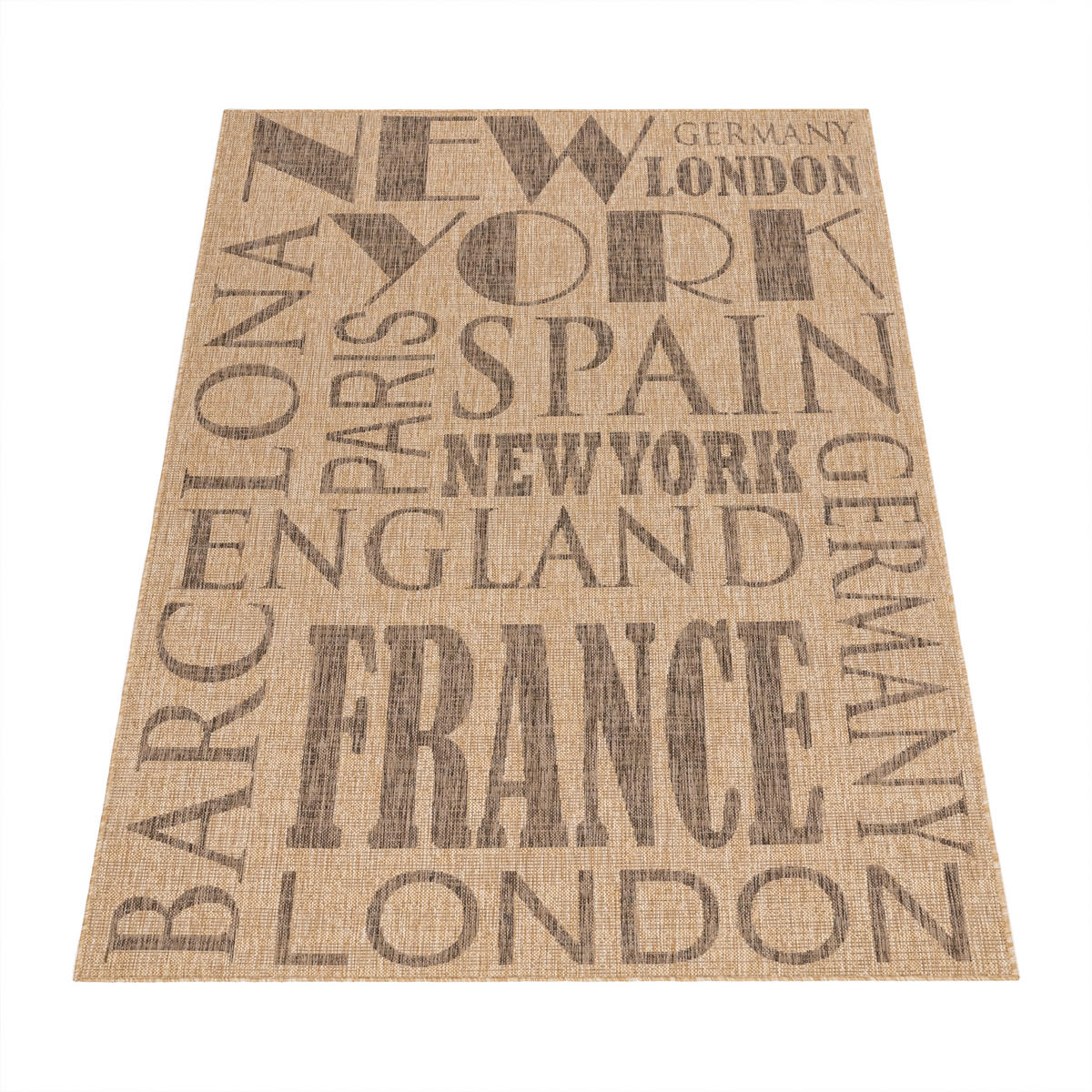 OUTDOORTEPPICH 160/220 cm Kitchen 381 - Beige, Textil (160/220cm) - Paco Home