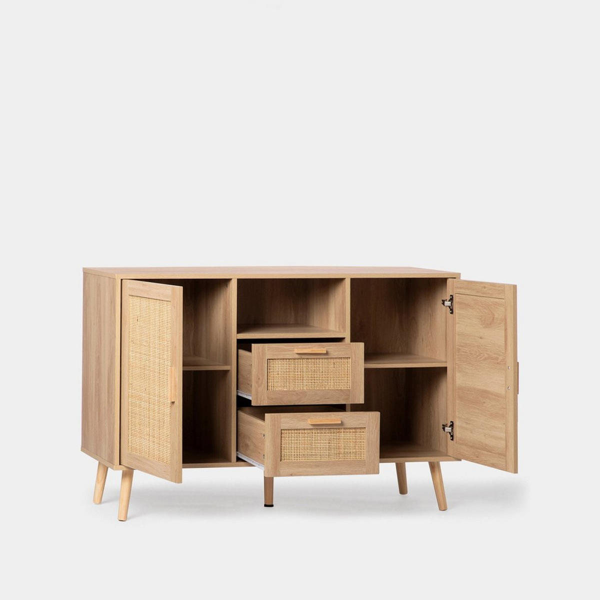 ANRICHTE NIEDRIGE Tahiti Natürlich 120 cm x 79 cm - Naturfarben, Holzwerkstoff (120/79/40cm) - Klast Home