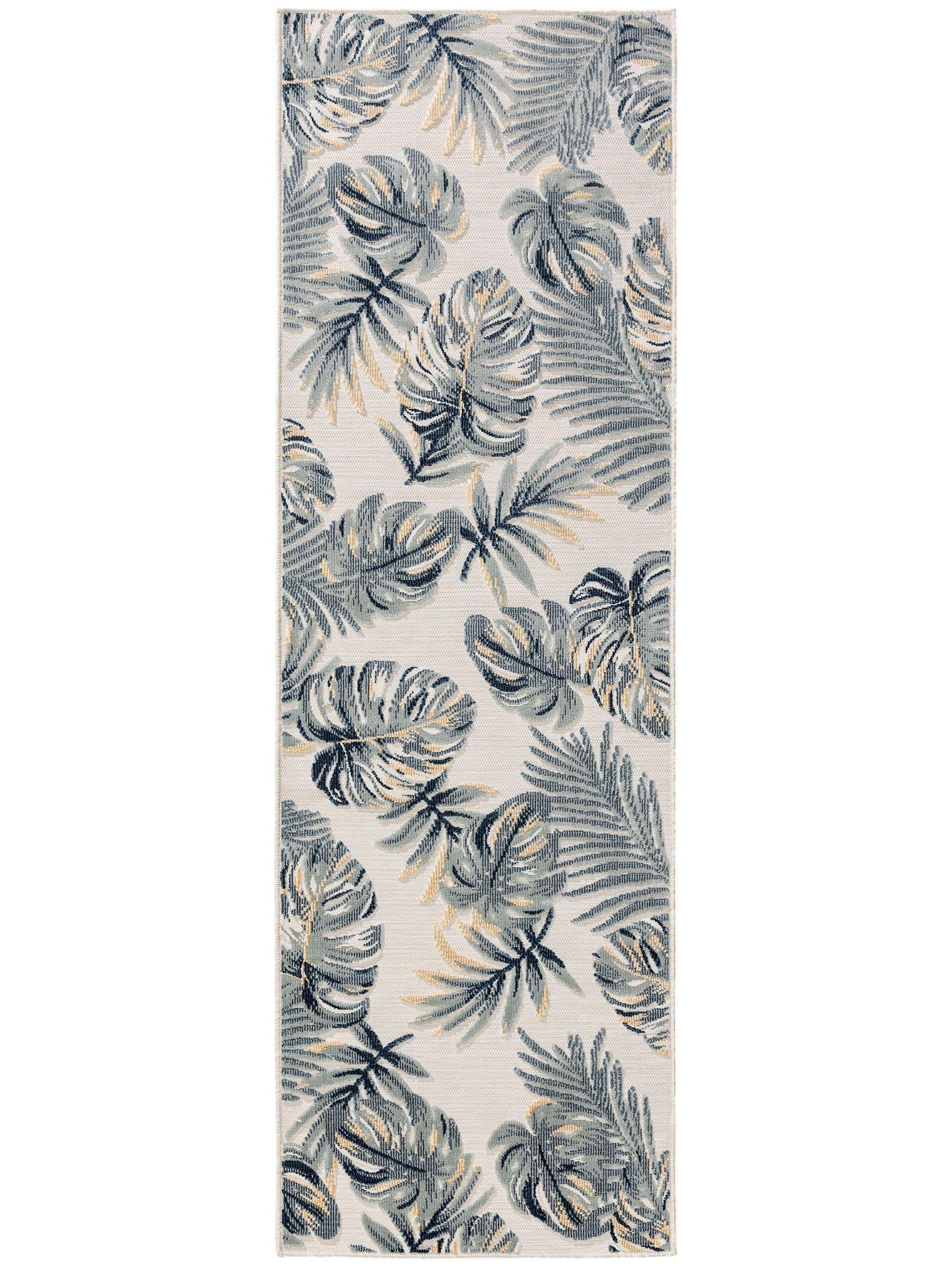 OUTDOORTEPPICH Flora Multicolor 80x250 cm - Creme, Kunststoff (80/250cm) - benuta