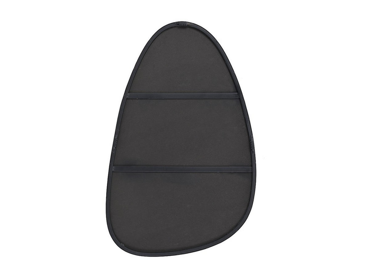 SPIEGEL - 72 x 2.5 - metall - schwarz Manarola - Schwarz, Metall (72/35/2.5cm) - Vente-Unique