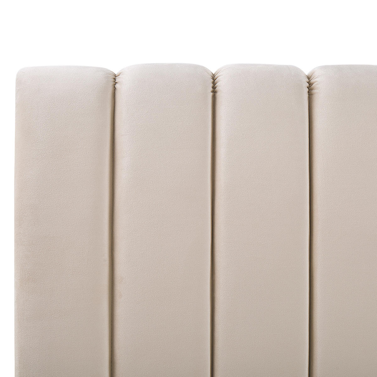 POLSTERBETT 180/200cm Sandbeige Marville - Beige, Textil (180/200cm) - Beliani