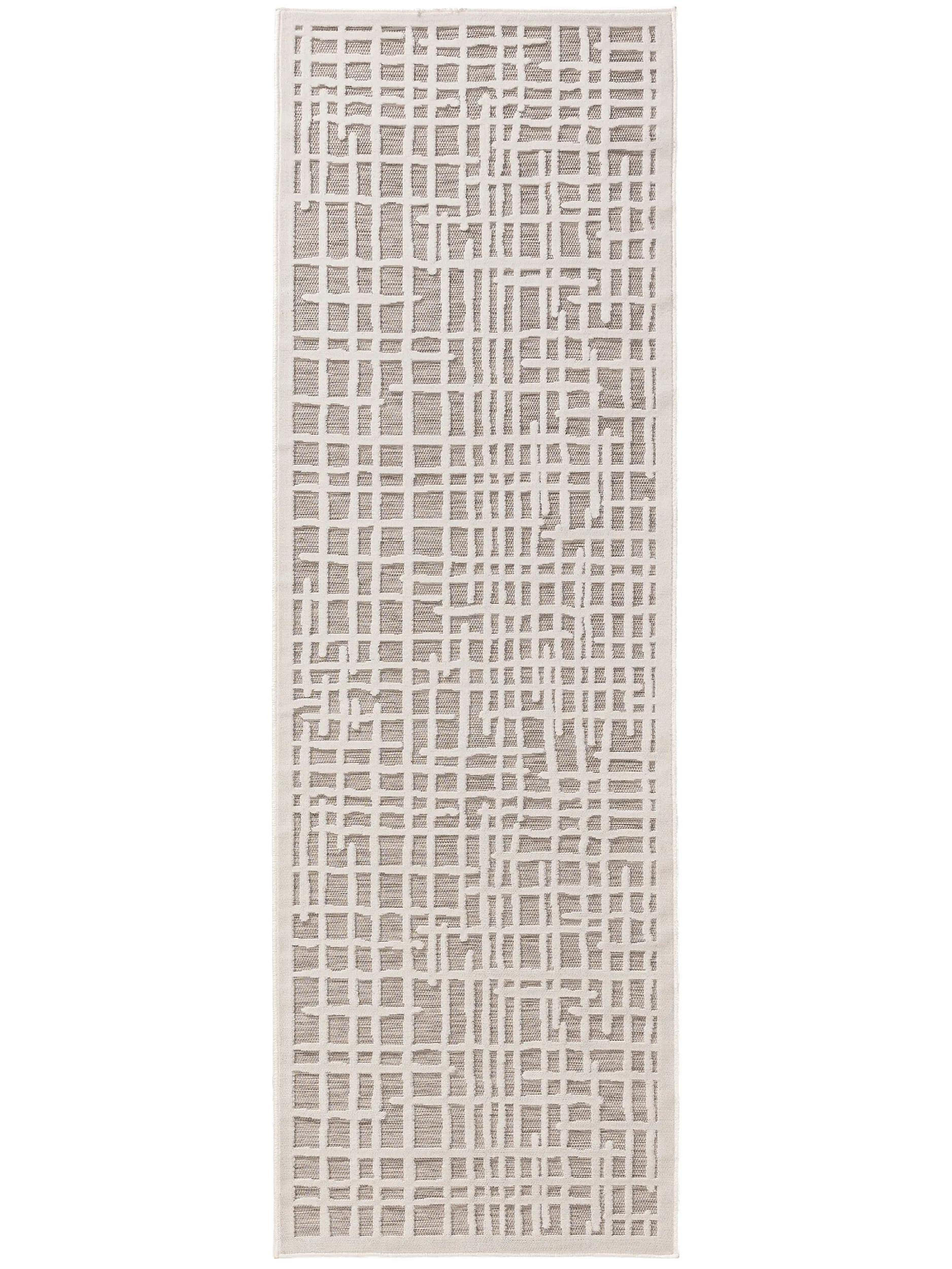 OUTDOORLÄUFER Flora Beige 80x300 cm - Creme, Kunststoff (80/300cm) - benuta