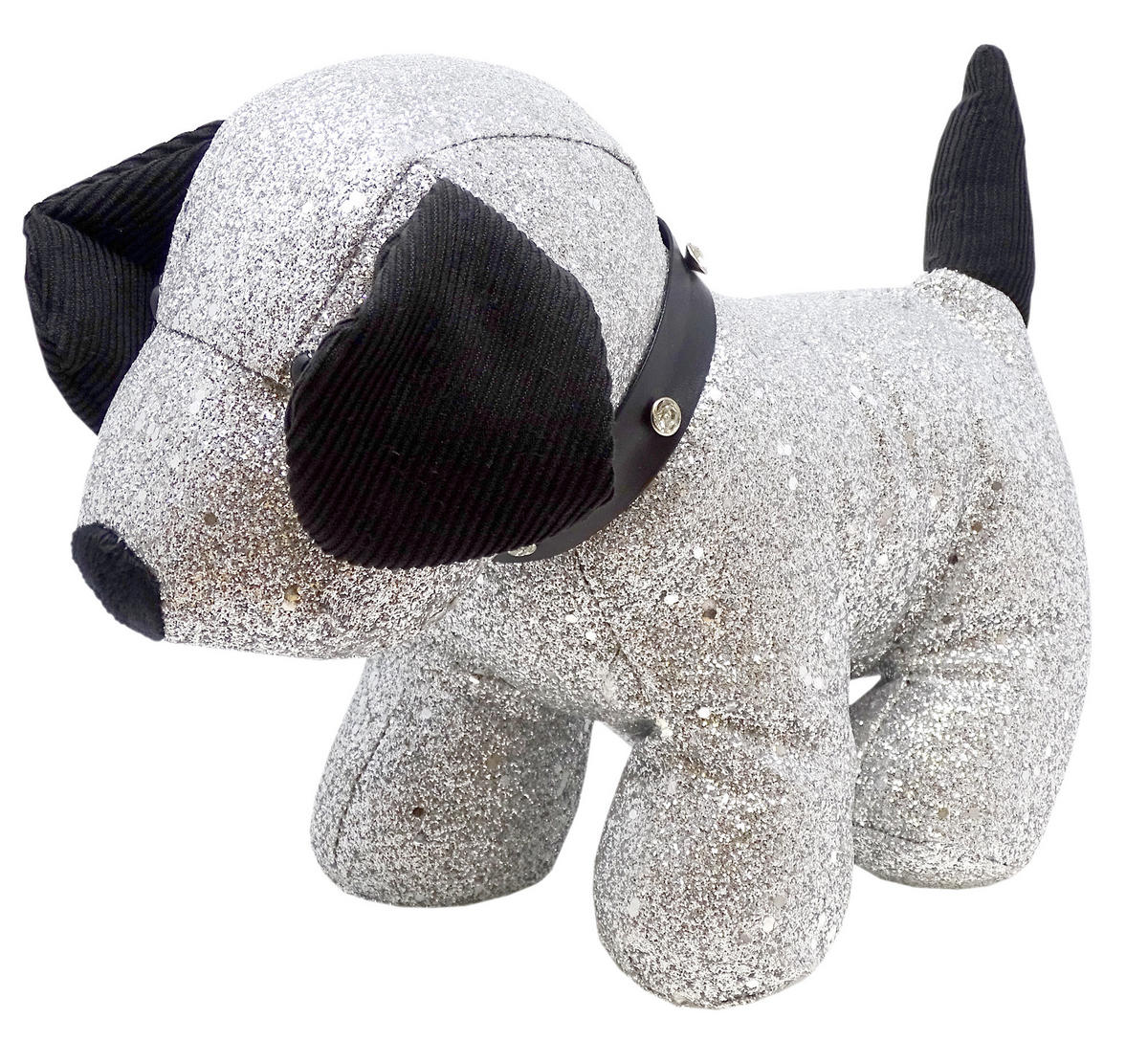 TÜRSTOPPER Hund Charly - Silberfarben, Textil (10/30cm) - Lashuma