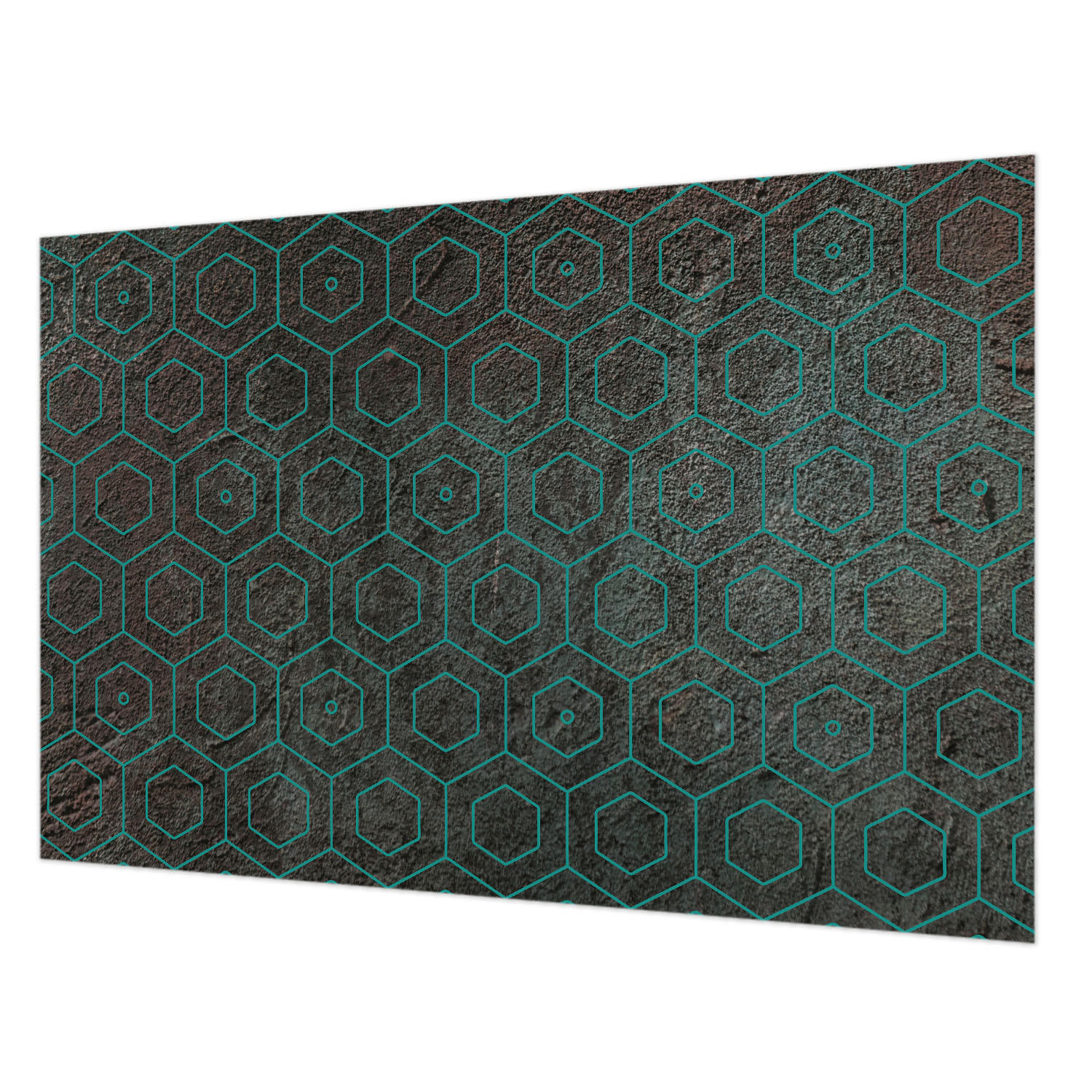 FOTOTAPETE 104x70 cm - Geometrisches Muster - Braun, Textil (104/70cm) - Wallfluent