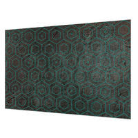FOTOTAPETE 104x70 cm - Geometrisches Muster - Braun, Textil (104/70cm) - Wallfluent