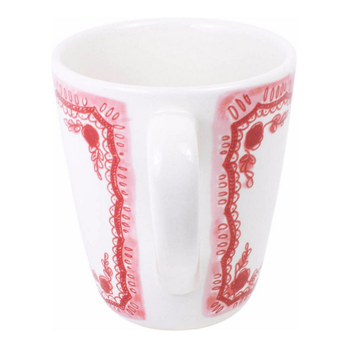 BECHER Romantik in Rot - 350 ml - Rot, Keramik (0.35L) - Blond Amsterdam