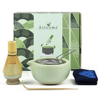 TEEZEREMONIE Set Matcha Grün 5-teilig - Grün, Keramik (5.3/11.2/22.4cm)