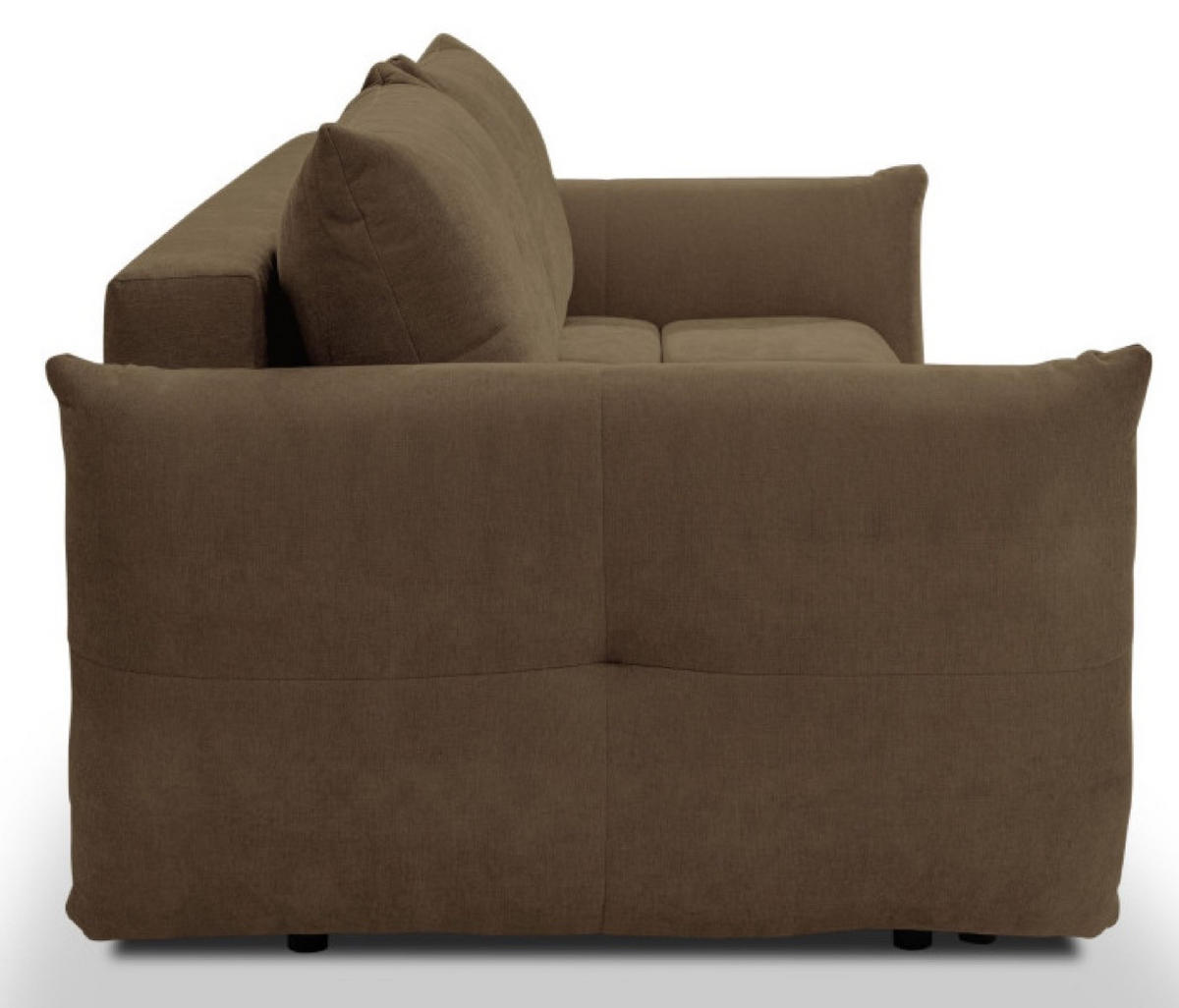 SOFA Braun BASTO Gepolstert Mit Schlaffunktion - Braun, Textil (245/86/110cm) - Sepro Meble
