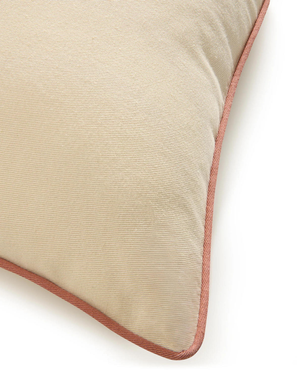 KISSEN Ines Cream/Terracotta 45/45 cm - Terracotta/Creme, Textil (45/45/15cm) - benuta
