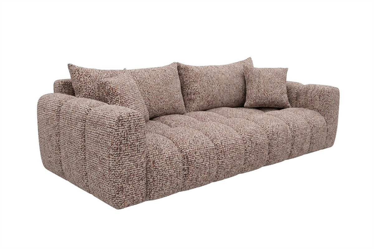 ROZKLÁDACÍ POHOVKA s úložným prostorem, žinylková tkanina Puente, Purpurová, COSMOPOLITAN - fialová, dřevo (240/80/97cm) - Kaiser Möbel