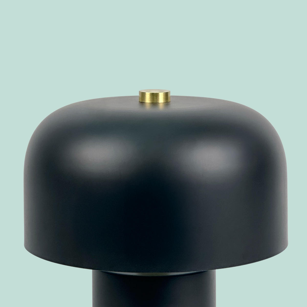TISCHLAMPE Mehrfarbig Pilzform Metall E14 40 W H 40 cm - Schwarz, Metall (25/25/40cm) - Relaxdays